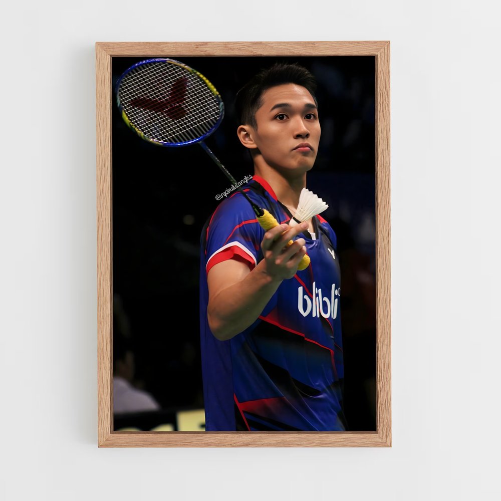 Poster Jonatan christie – affiche Badminton (vue 4)
